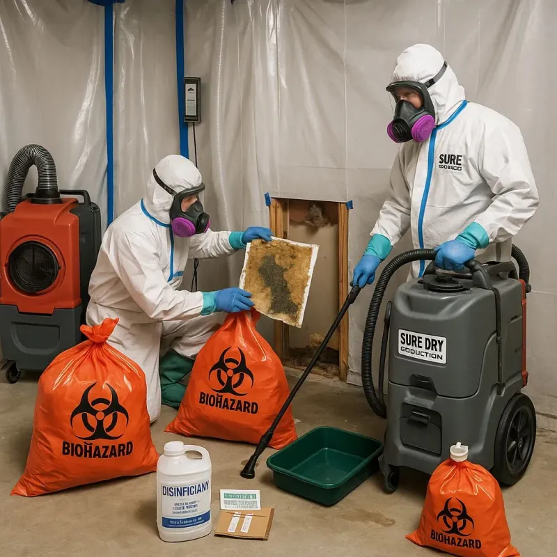 Contaminated Water Handling Protocols process in Cherry Grove, OH